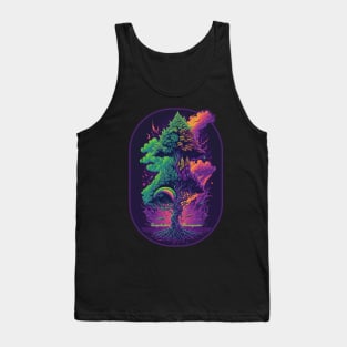 Abstract Cannabis Tree Tank Top